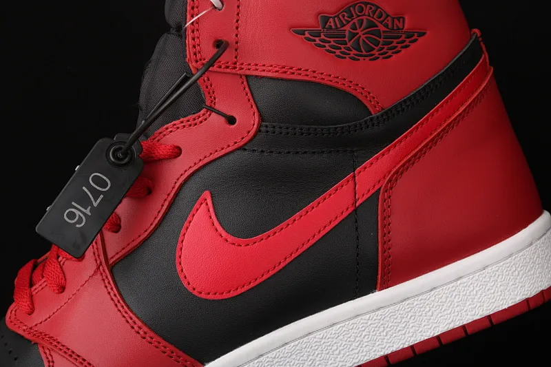 All Categories Air Jordan Jordan Series Basketball Shoes Air Jordan 1 High Pure Original Version Air Jordan 1 Hi 85 AJ1 Joe 1 Reversed Black and Red Forbidden High Basketball Shoes BQ4422-600